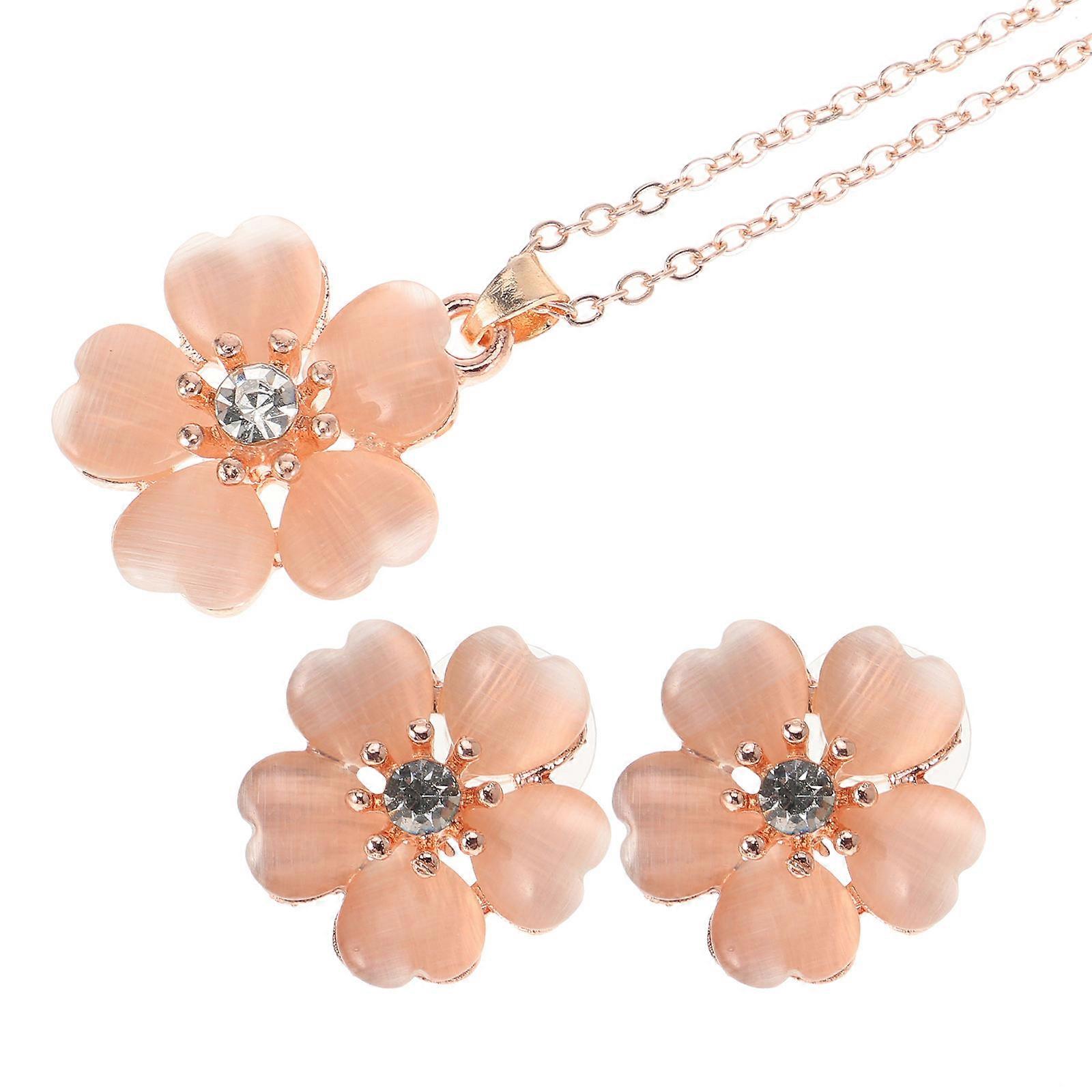 Earring Set with Necklace, Versatile for All Events