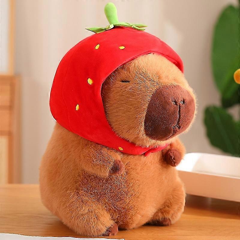 Capybara Series Plush Toy Fun Cosplay Strawberry Turtle Poop Hamburger Bun Lotus TV Series 1988 Frui 2025