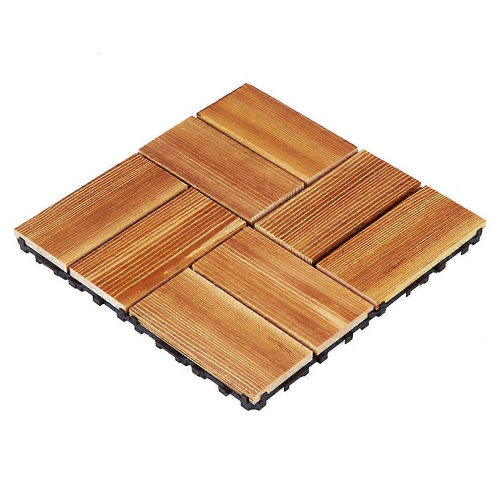 Balcony Flooring Wood Look Click Tiles, 30 x 30 x 2.2 cm, 11PCS B