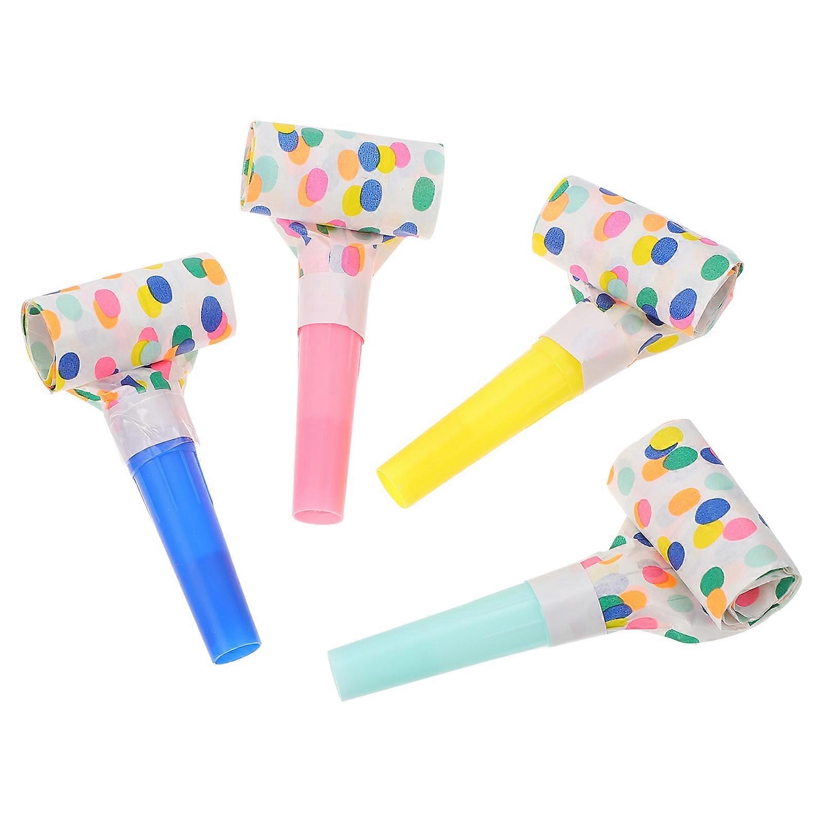 Blowouts Whistles Party Blower Noise Maker Birthday Party Supplies Assorted Color 16Pcs
