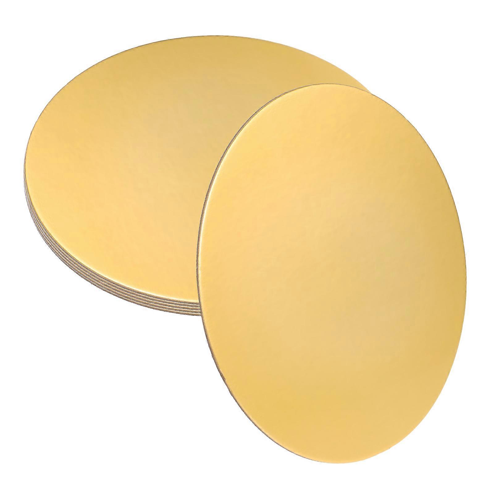Paper Cake Tray Cake Decoration Board Heat Conduction Golden 25.10X0.20X0.20CM 6Pcs