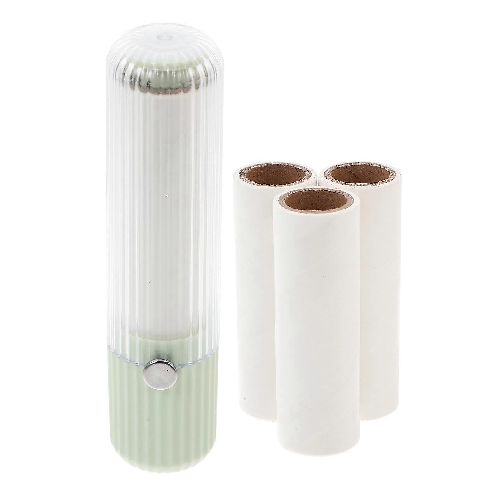 Long Lint Roller Lint Removal Lint Rollers Pet Hair Sofa Furniture Carpet Cylindrical Shape Tearoff Design 1 Lint Roller 3 Refills