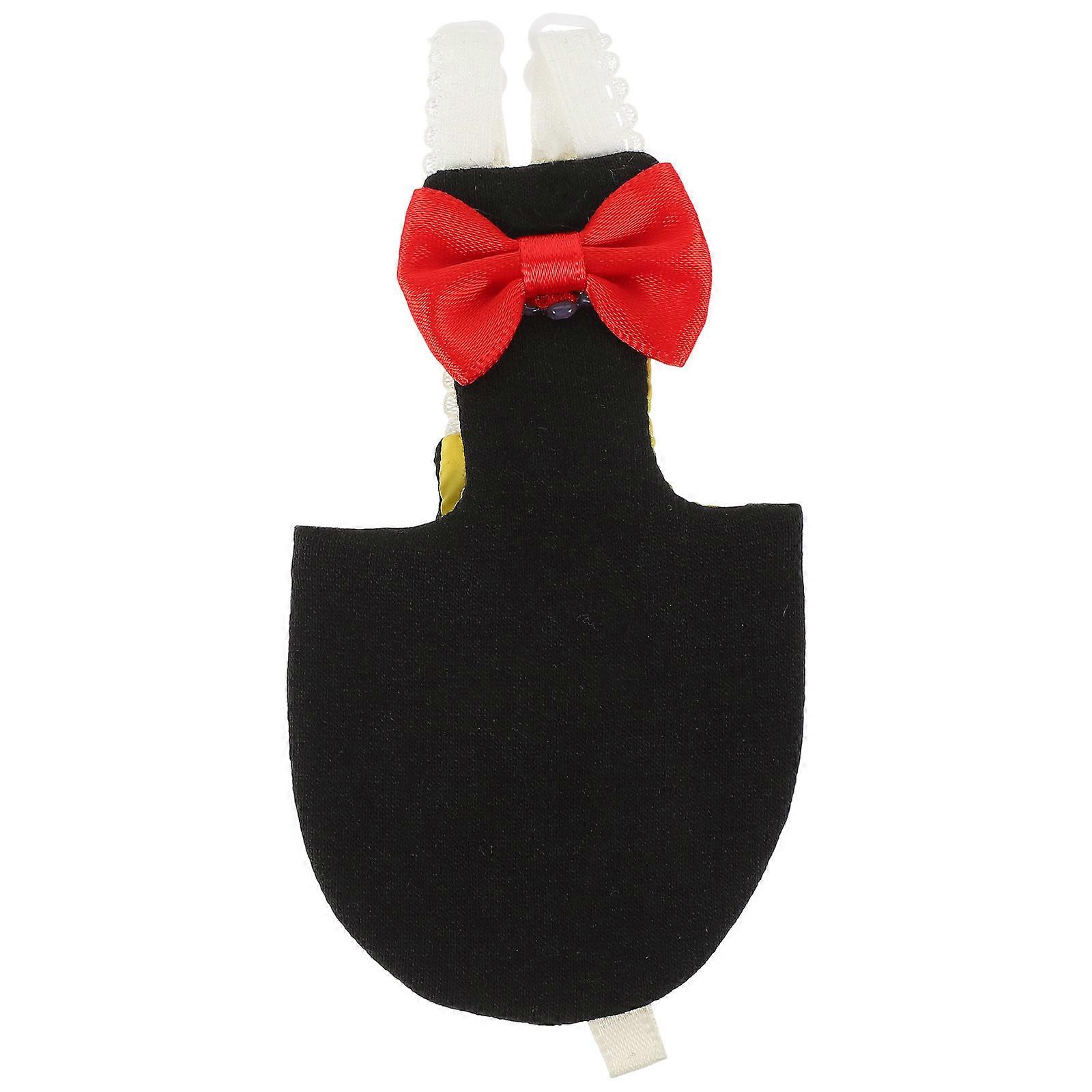 Flight Bird Nappies Washable Bird Diaper Reusable Parrot Nappies Clothes for Budgie Black 20x17cm 1 Set
