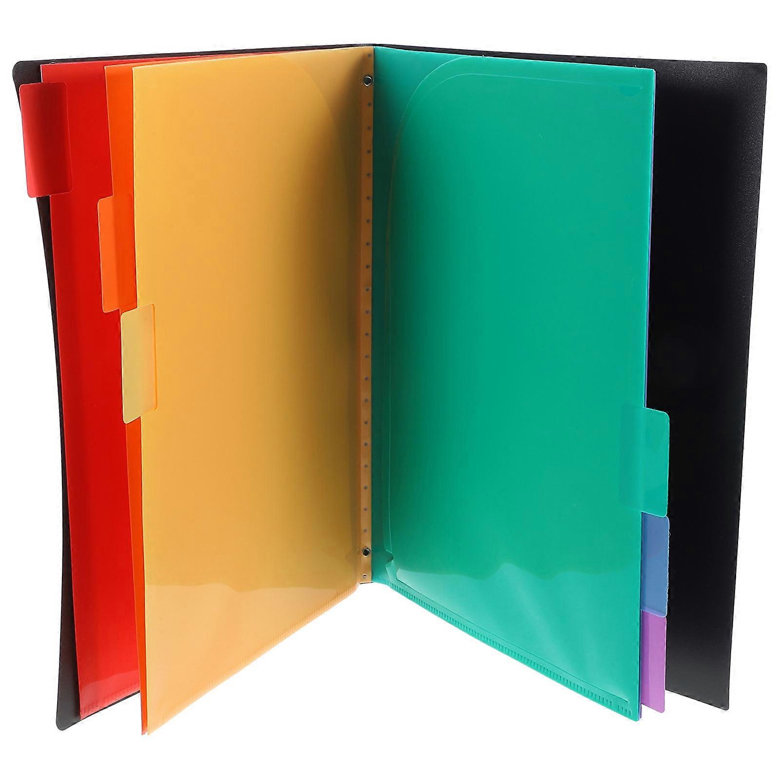 File Folder Organizer for Office Documents with Inner Dividers – Storage Solution for Meetings and Study Rooms