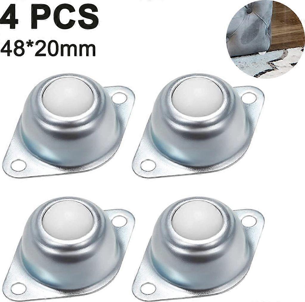 4pcs Ball Roller, Nylon, Furniture Roller, Suitable for Mounting