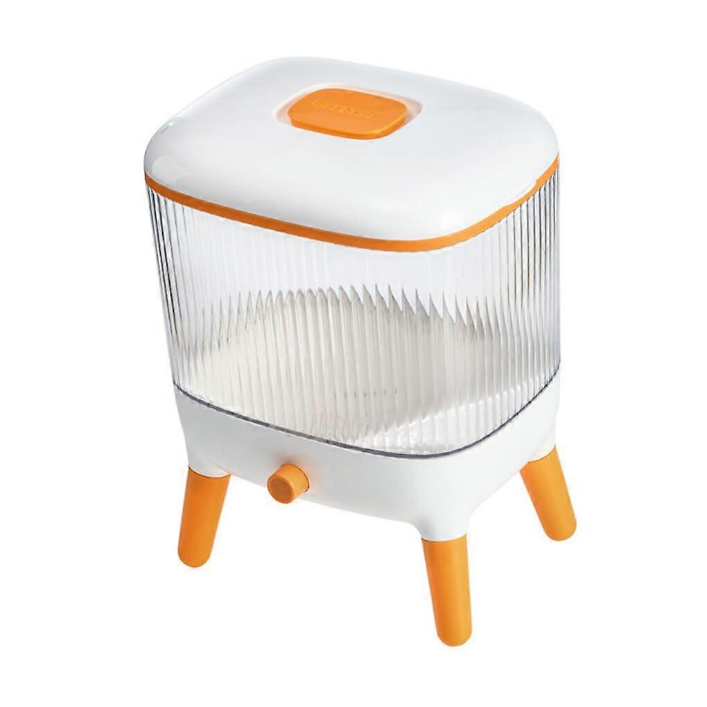 Travel Bin with Lid Dispenser, Food Sealed Transparent Storage Container, Moistureproof Cereal Box with, Standard/10 kg