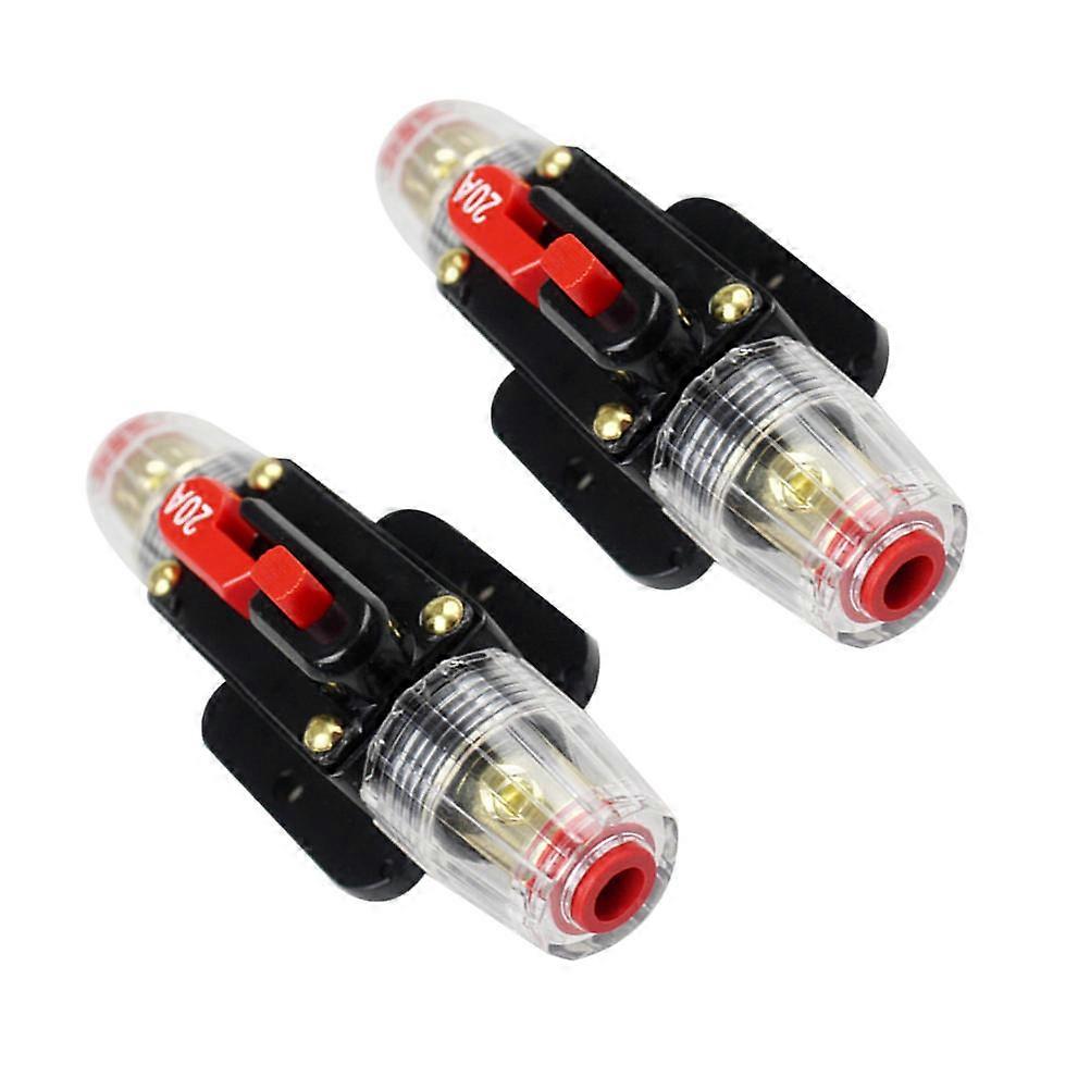 Car Accessories In-Line Circuit Breaker For Car RV Boat 4x4x10cm Prevent Excessive 2Pcs