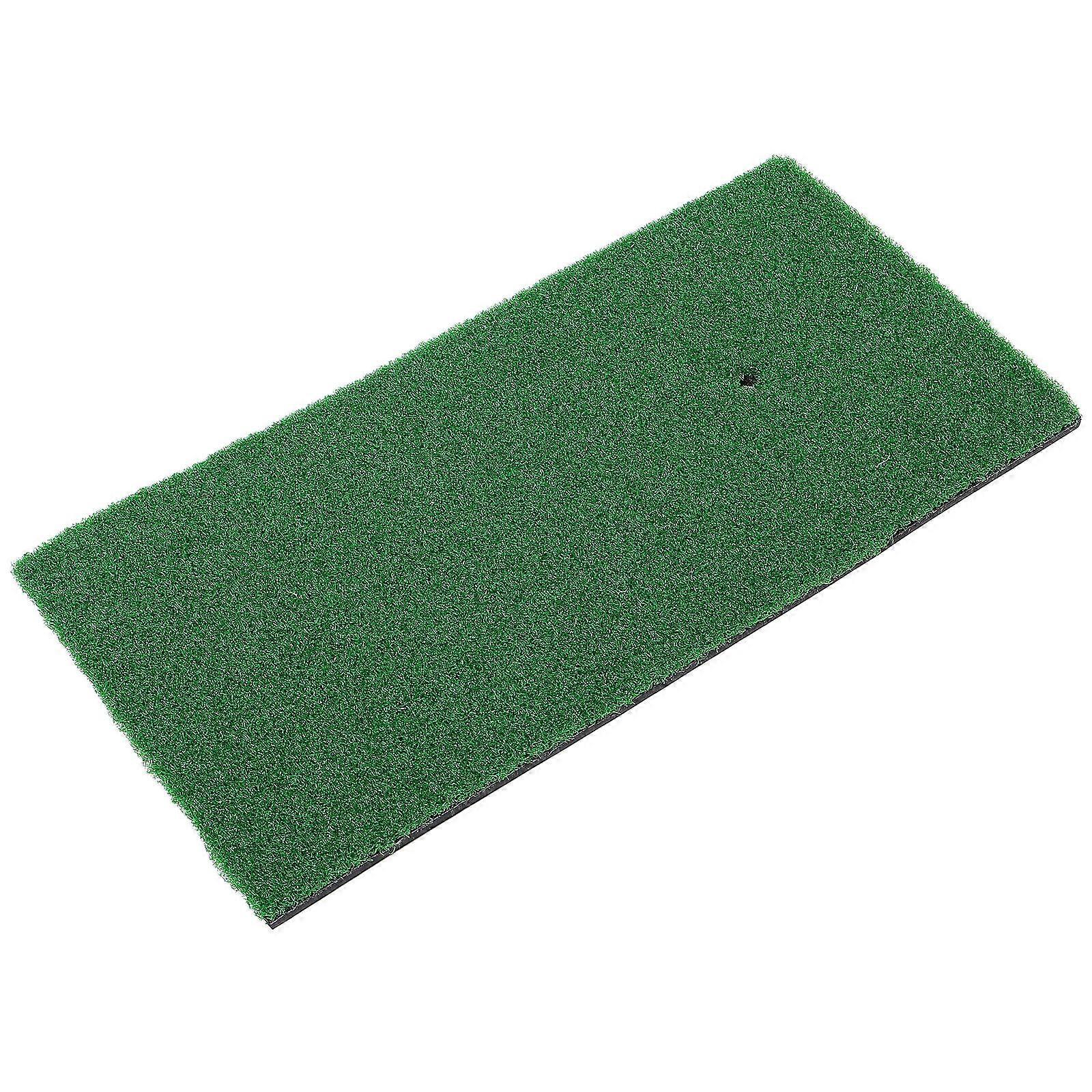 Golf Mat Golf Hitting Mat Portable Design For Indoor Practice Rectangular Green Swing Path Detection 1Set