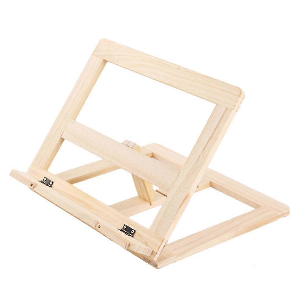 Adjustable and Foldable Wooden Reading Stand for Books, Cookbooks, Recipes, and Tablets
