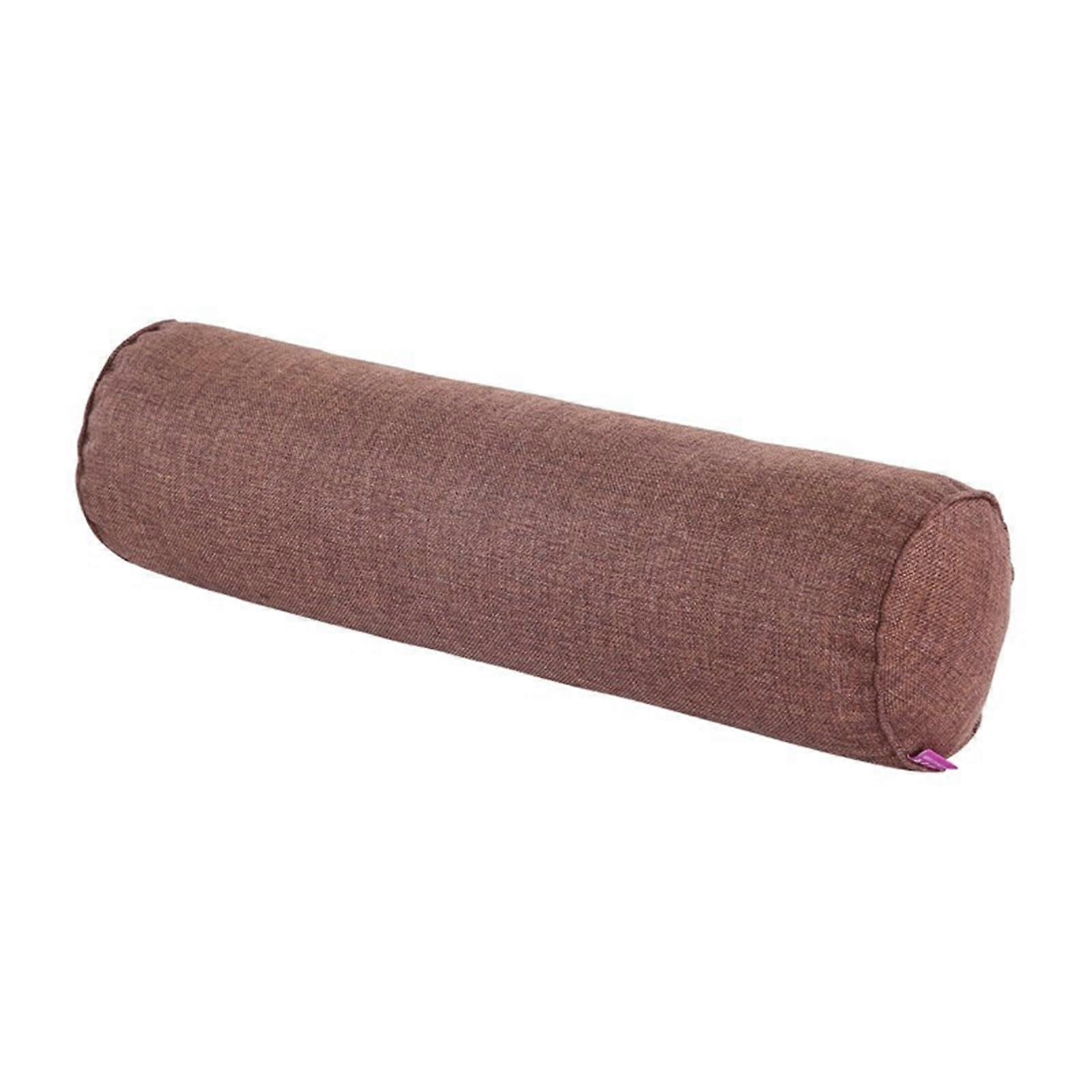 Durable and EasytoClean Pillow Hall Roll Cushions, for Use and Various Relaxation Positions, Coffee Color