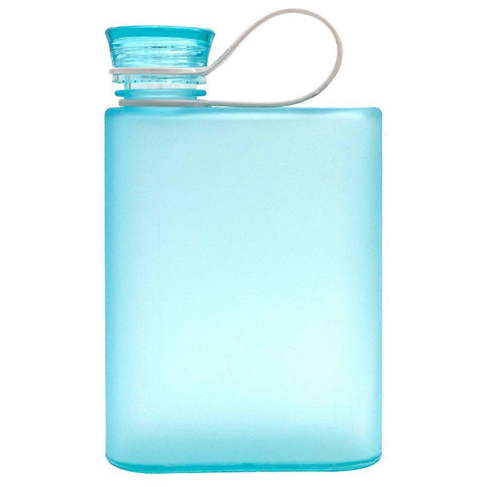 Flat Portable Water Bottle with Leak Proof Lid, Reusable Sports Flask for Juice, Tea, Milk, Travel & Gym Use – Compact Design Fits Backpacks &