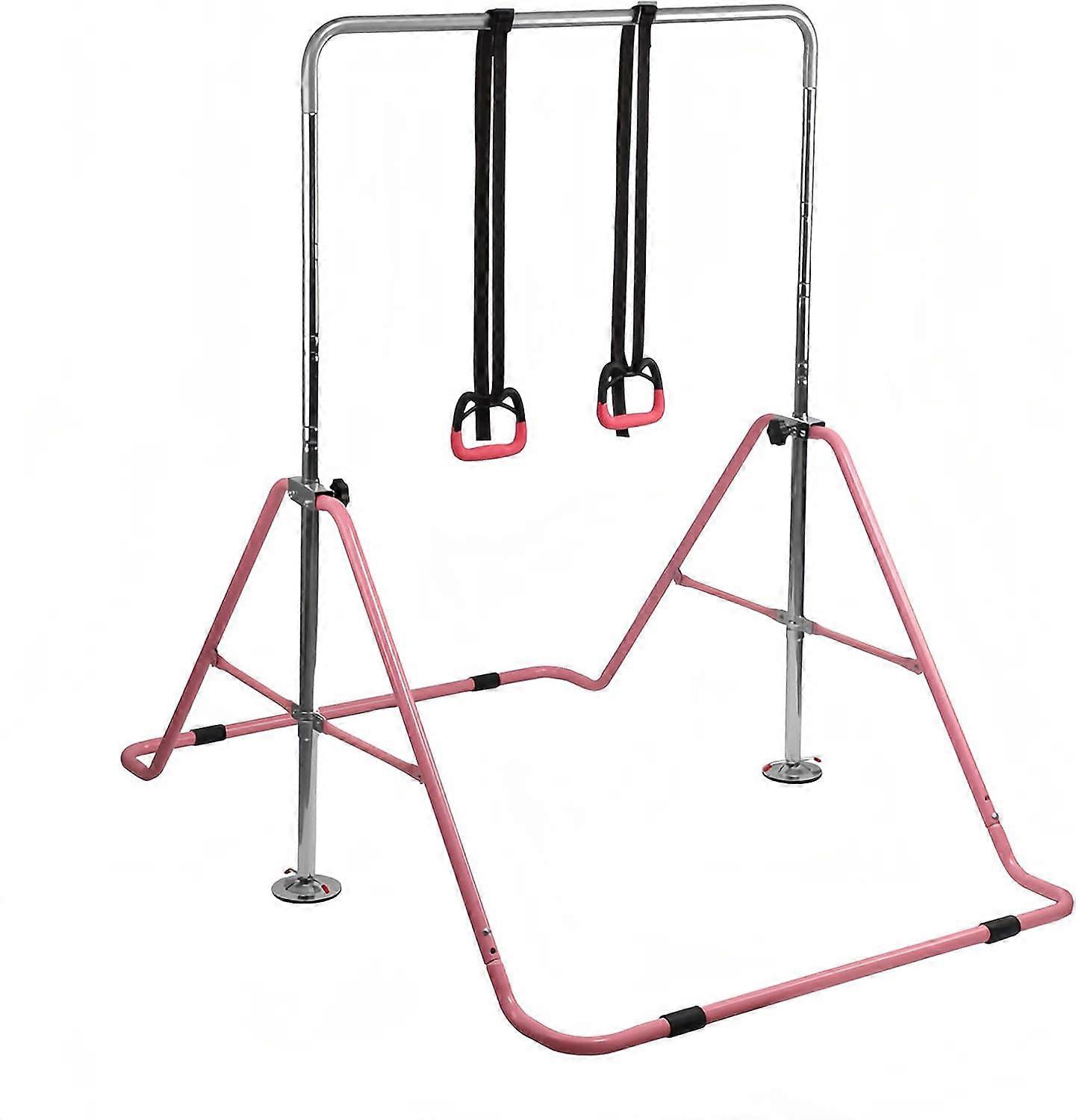 Pull Up Bar Adjustable Height Foldable Compact Space Saving Triangle Horizontal Bar For Home Gym 330 Lbs Capacity