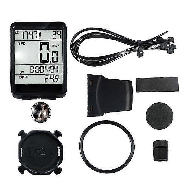 Multifunktionaler Fahrradcomputer Kabelloser Fahrradcomputer mit großem LCD-DisplayWeißlicht SZRH A-X
