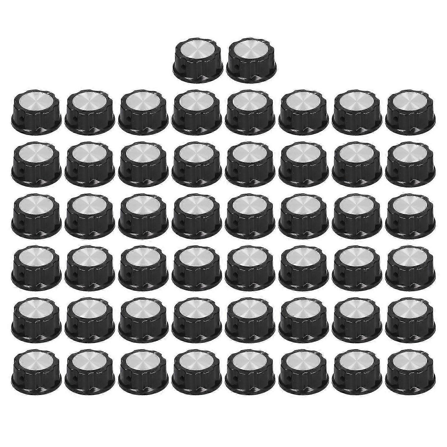 50Pcs Potentiometer Knob Speed Control Plastic Knobs Caps Replacement 33mm Diameter BEMA04