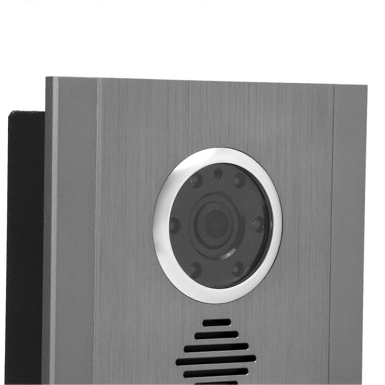 BUS 2 Wire Video Doorbell Camera Direct Press Type Color Display Two Way Intercom Night Vision Weatherproof AC 100‑240V1 Household Apartment