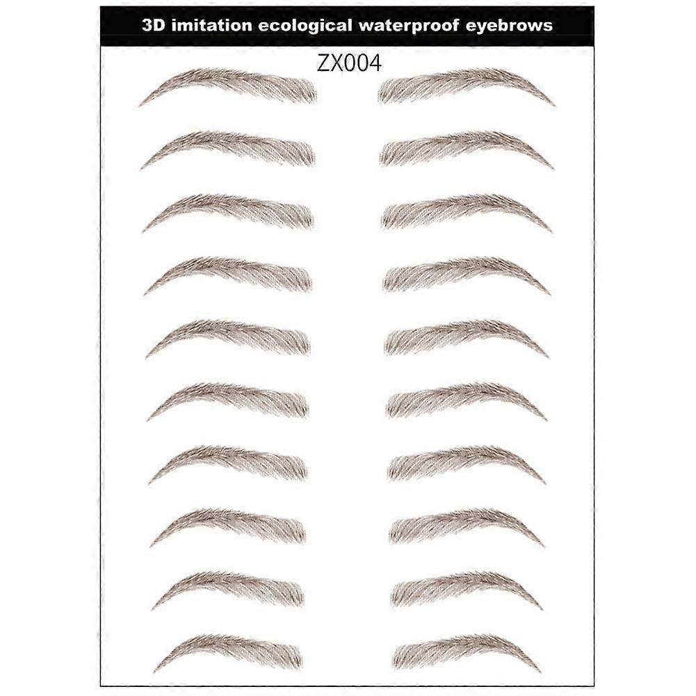 4D Imitation Eyebrow Stickers, WaterBased 4D Imitation EcoFriendly Eyebrow Stickers