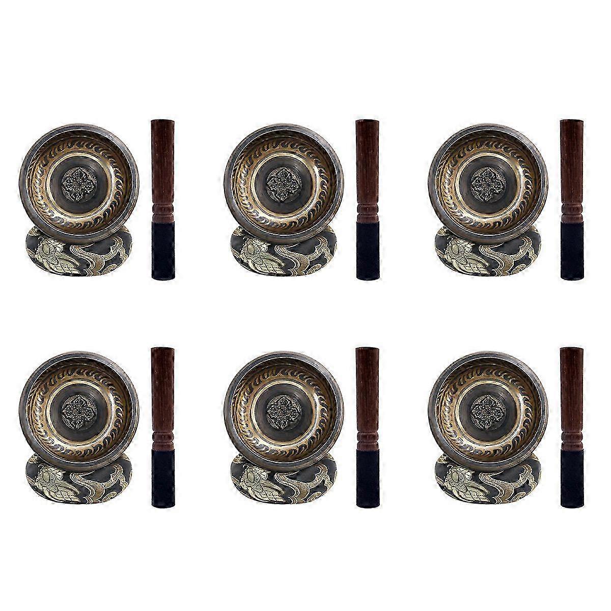 Tibetan Singing Bowl Set With Dual End Stroker Cushion