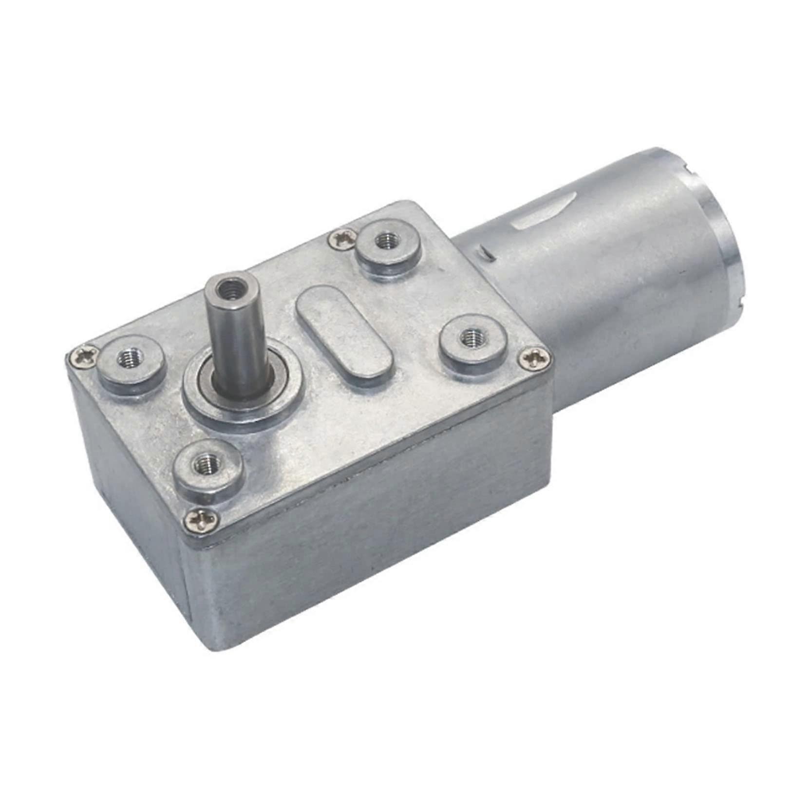 JGY370 12V Right Angle Gear Motor, 24V DC Motor, Low RPM 18rpm Micro Motor for Projects, 6V Compatible