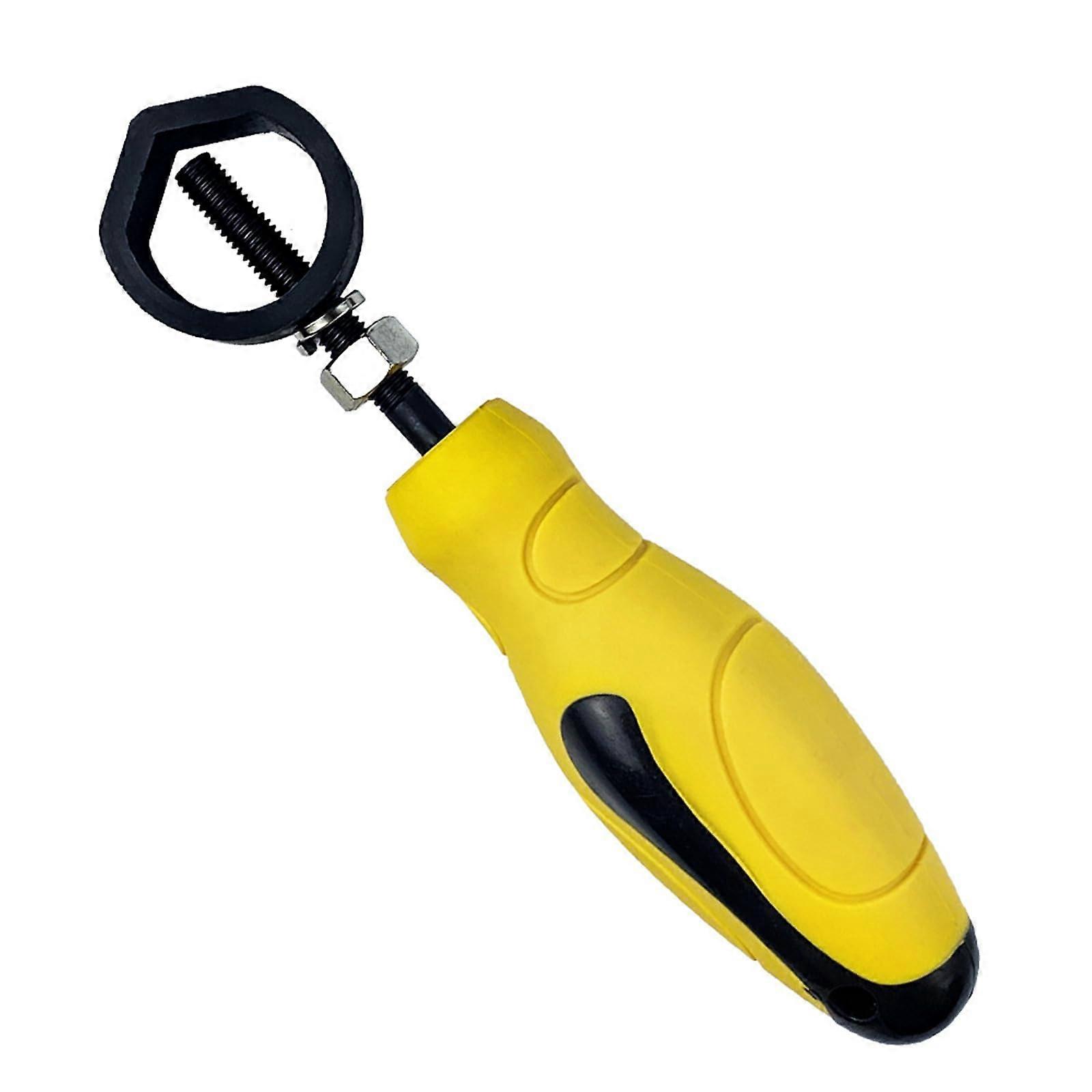 Metal stamping tool, steel stamp holder with nonslip rubber grip for leather crafting, punching, and precision marking. Ref: 2807