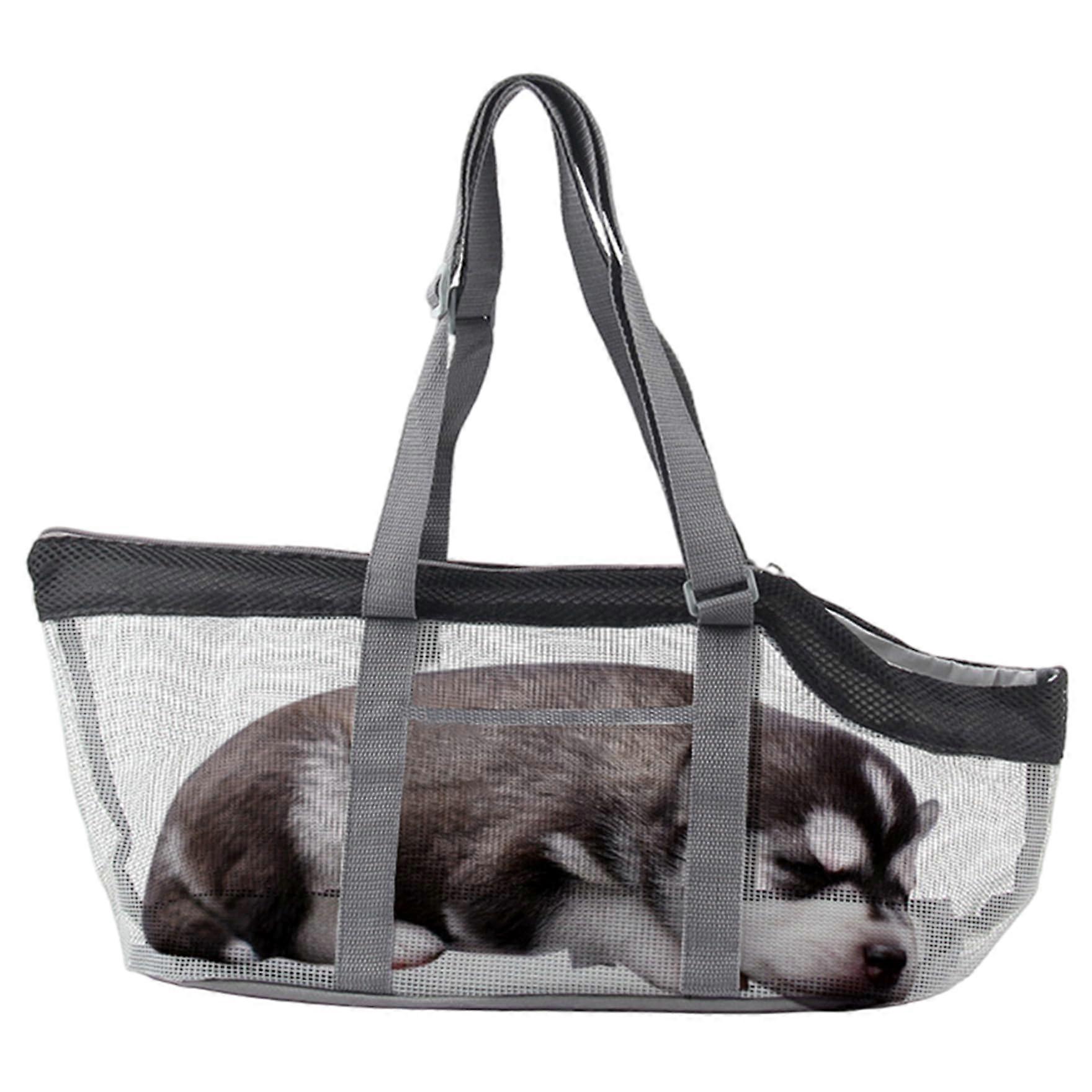 Pet Carrier, Mesh Cat Bag Carrier with Adjustable Handle and Base for Comfortable Travel, Lightweight Durable Design