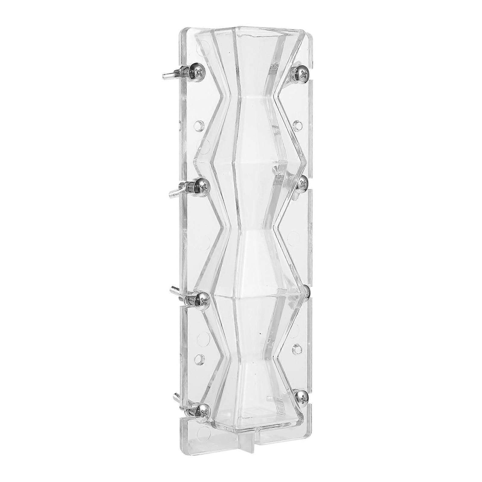 Plastic and Metal DIY Mold for Candle Making Lightweight Durable Unique Geometric Design 1pc