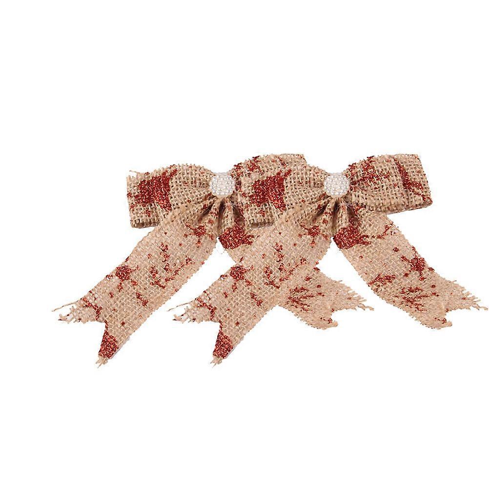 Decorative Ribbons For Crafts DIY Style Accessories Red Glitter 12Pack