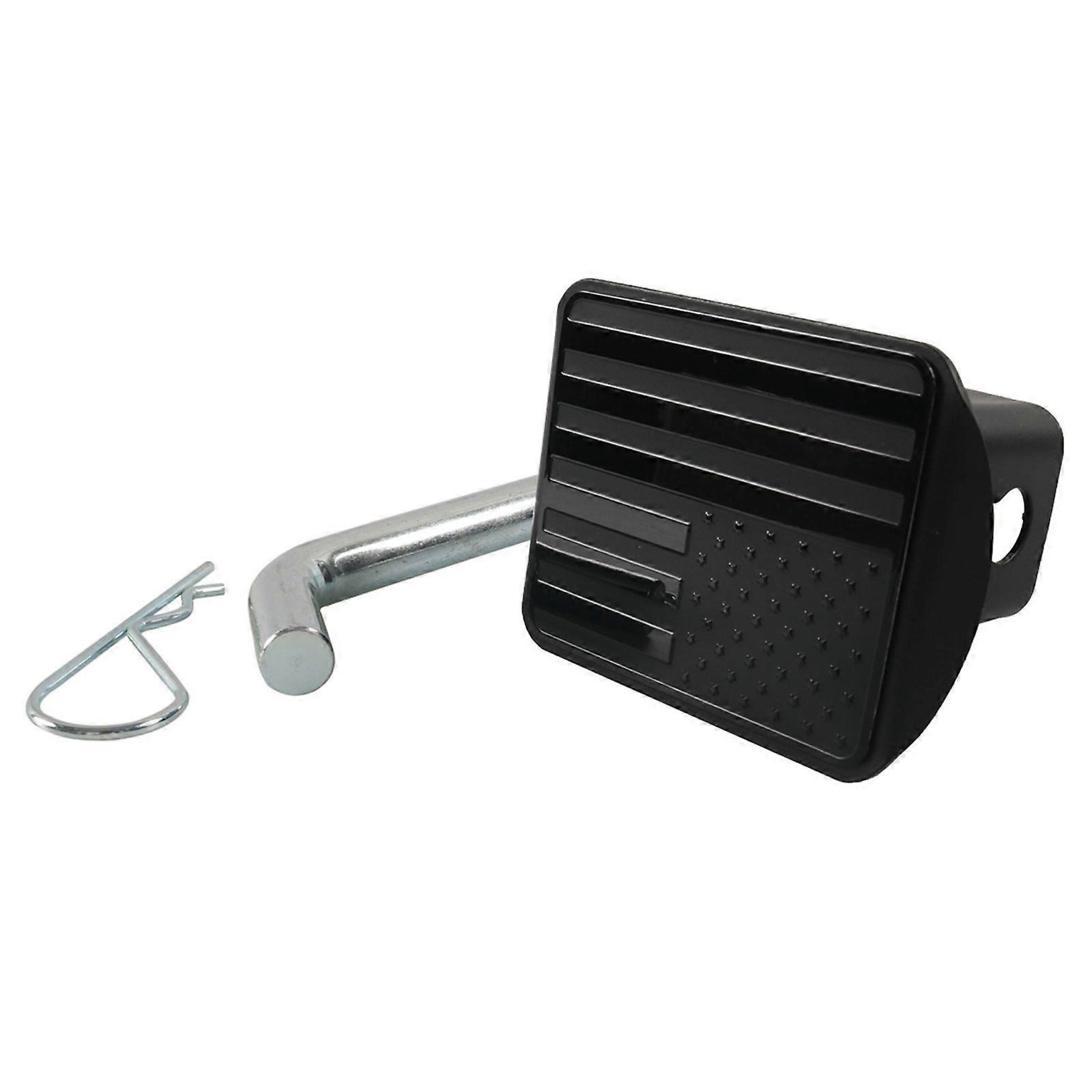 ブラックトレーラーメタルヒッチチューブカバーは2インチレシーバーに適合