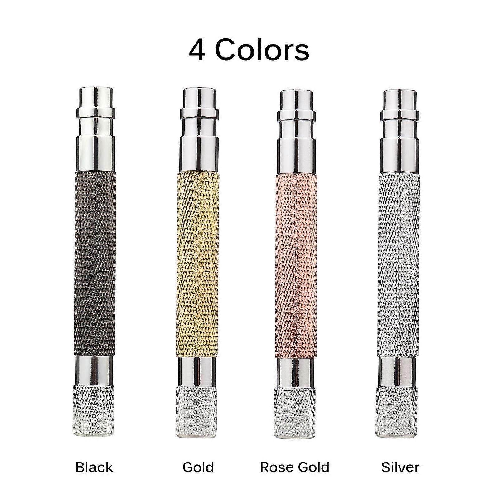 Diamond safety razor handle silver