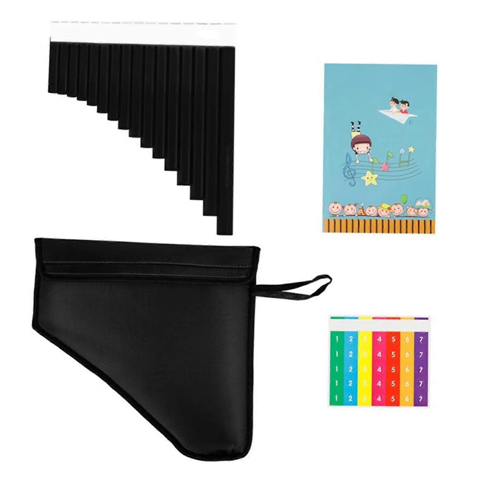 Panflöte 16 Pfeifen und 18 Pfeifen für Anfänger, Spezielle Panflöte für Unterricht, Holzmaterial, Modell 16A