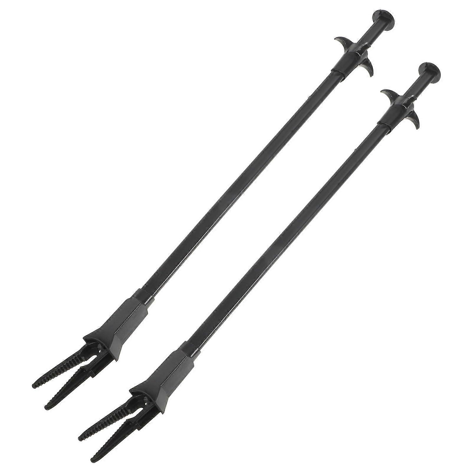 2 pieces of aquatic plant clips, long aquarium cleaning tweezers for plants and feeding aquatic creatures, durable design, easy to handle.