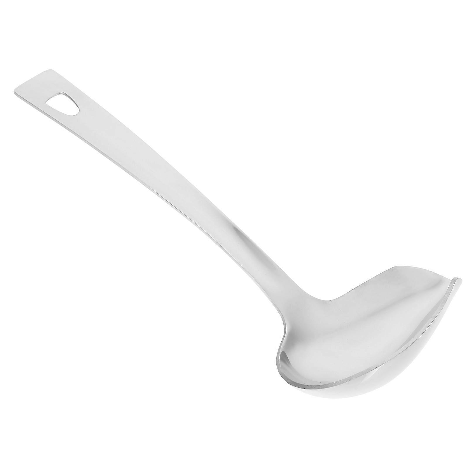Stainless Steel Oil Pouring Spoon Set 2pcs for Soup and Oil