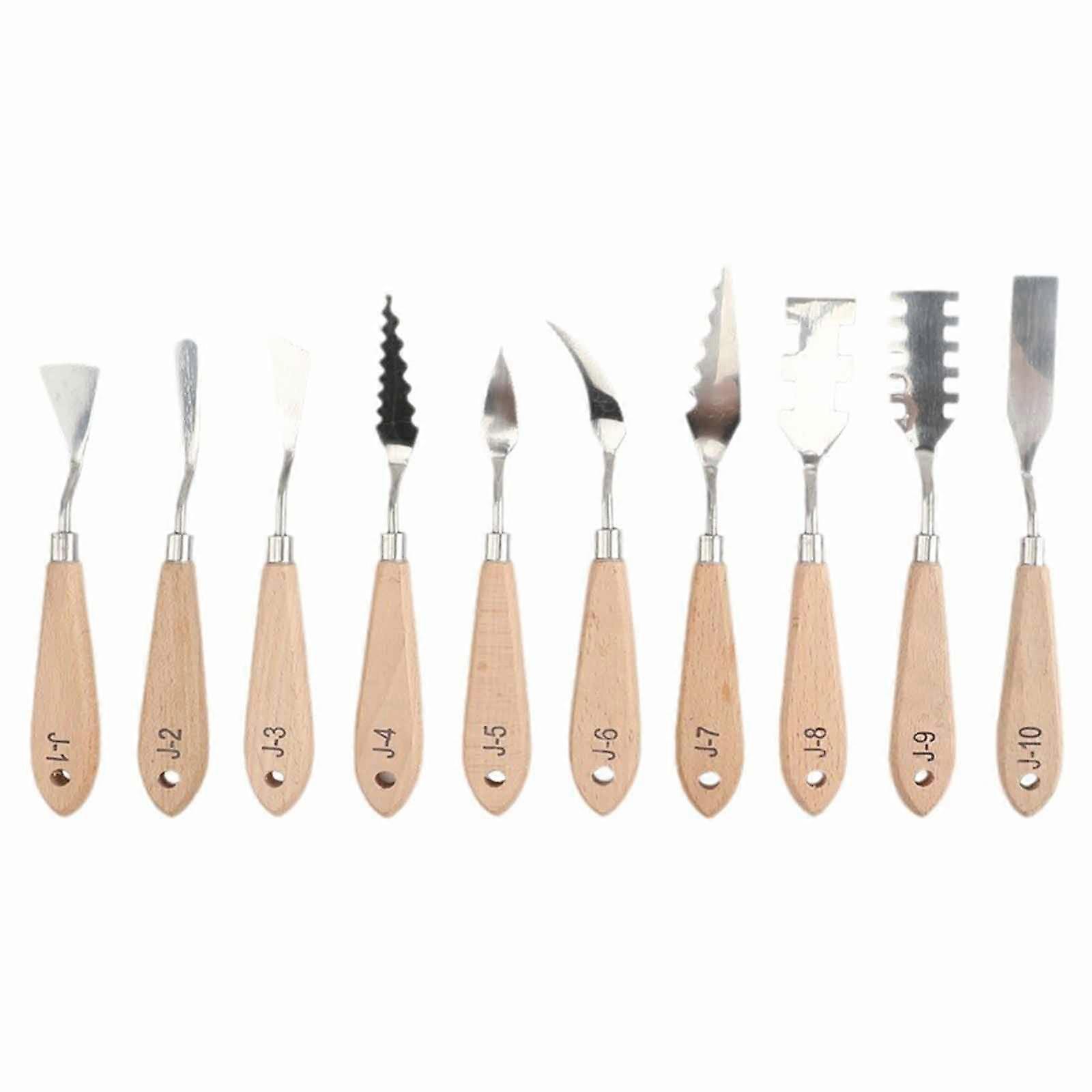 10 Pcs Palette Scraper Set Oil Painting Mixing Scraper Painting Pallet Scraper Painting Tool for Artists Students Studio Multicolor