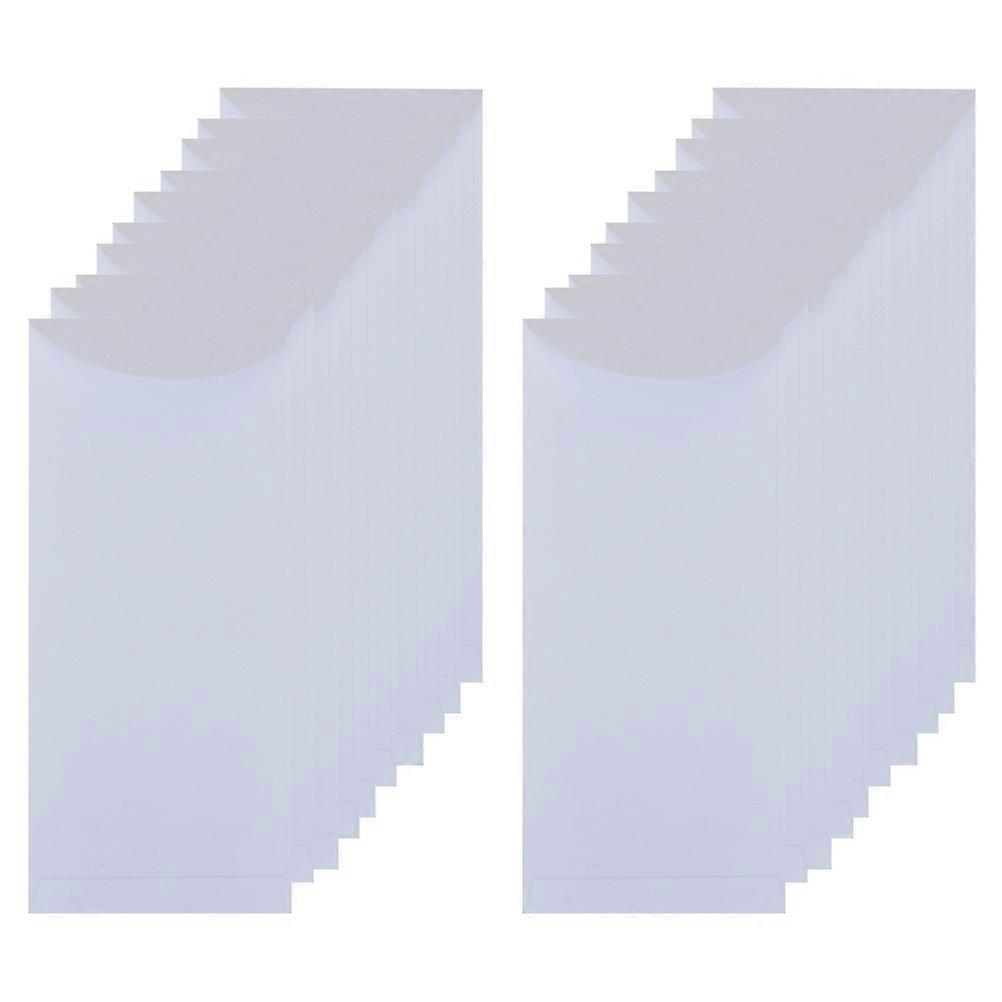 20 Pcs White Blank Paper Envelopes for Storage Reusable Ideal for Mail and Important Documents