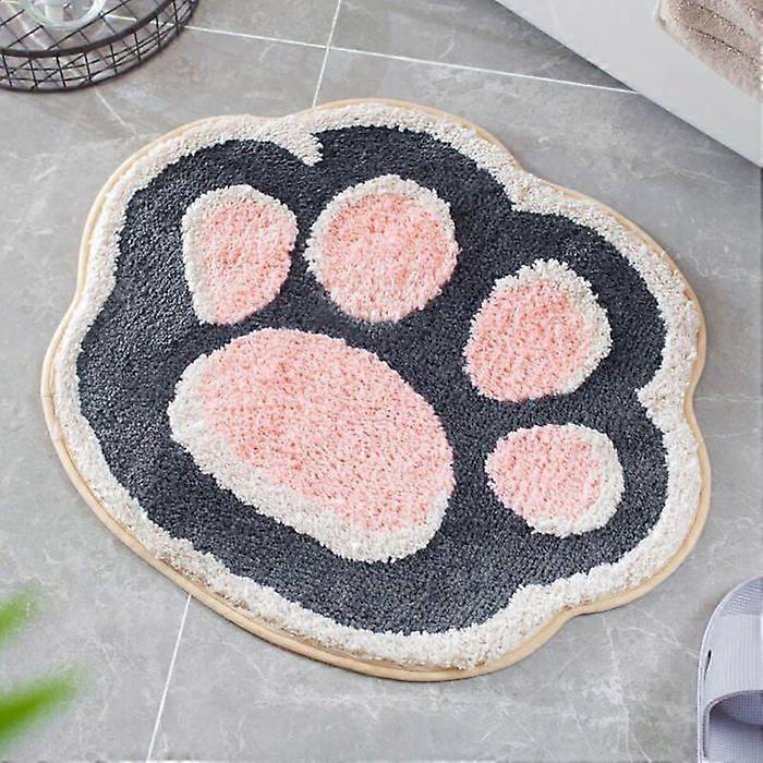 (60060030)Cute Cat Shape Bathroom Mat, Extra Soft and Absorbent, Machine Washable, Non-Slip Rug for