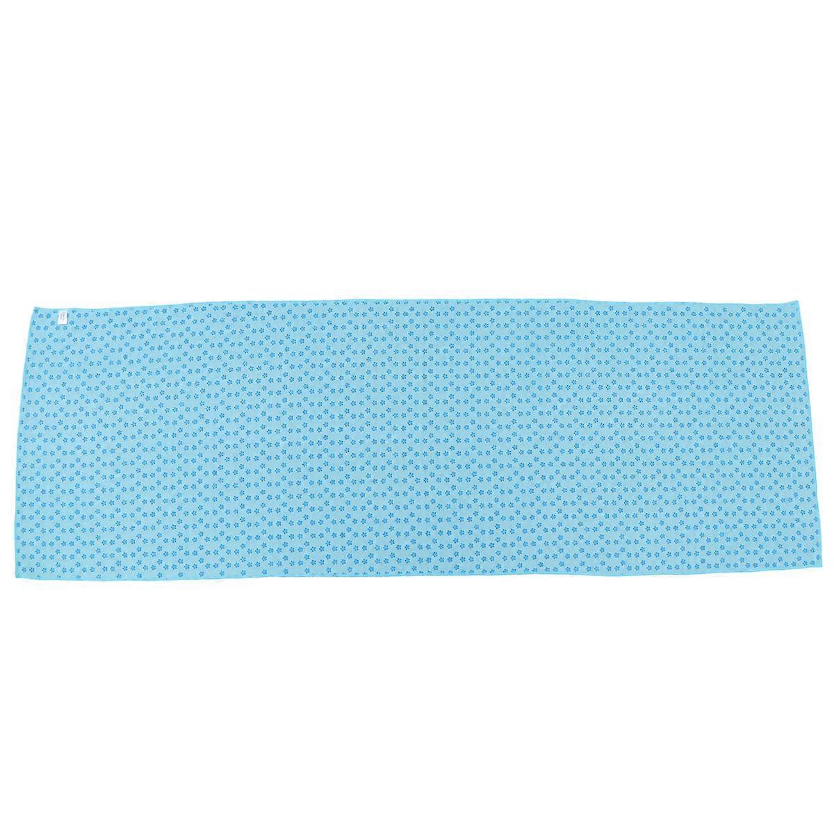 Yoga Mat with Antislip Plum Blossom Dots for Yoga Use Made of Polyester and Nylon 183x61cm