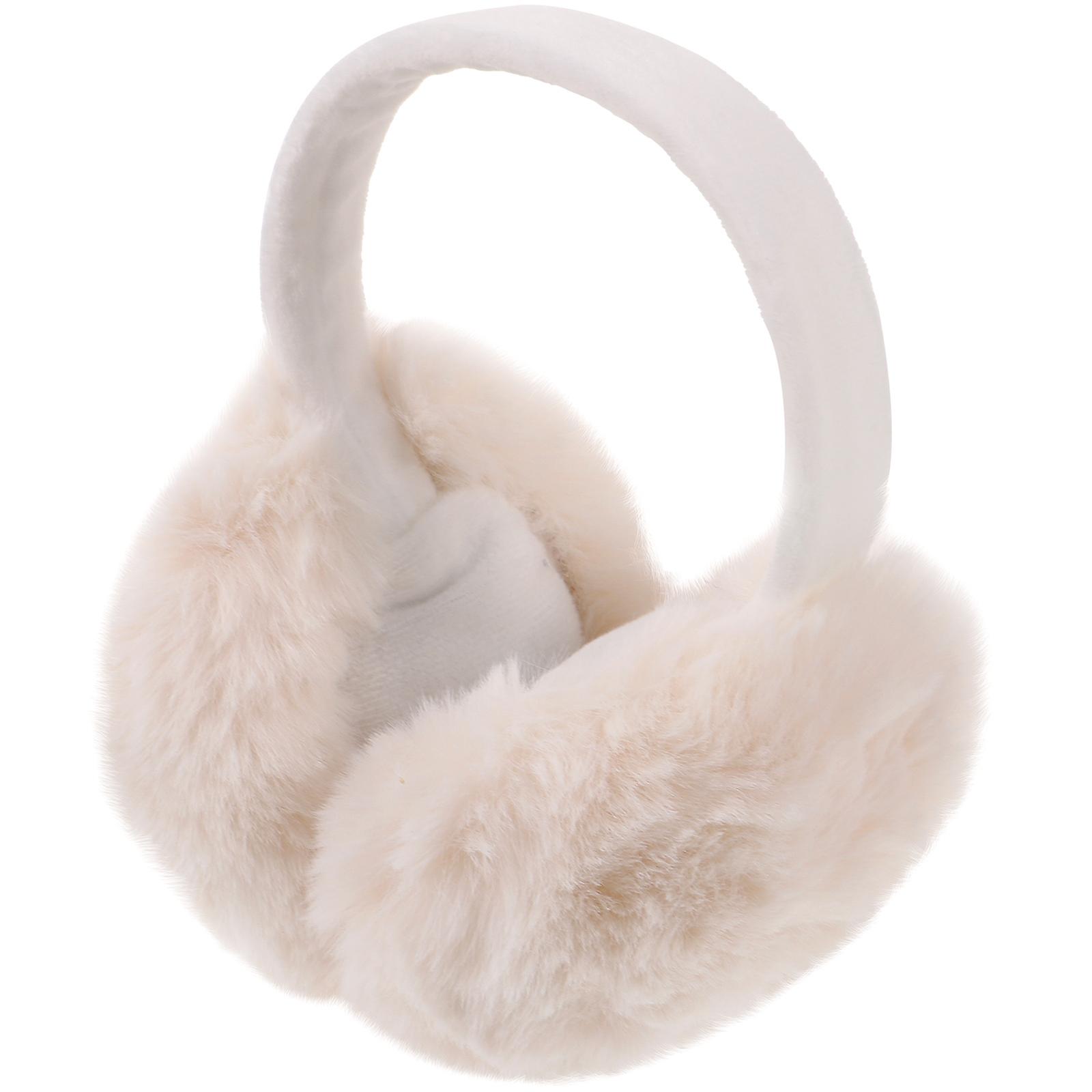 Foldable Plush Earmuffs for Women – Soft Warm Ear Protectors for Cold Weather Head Warmers