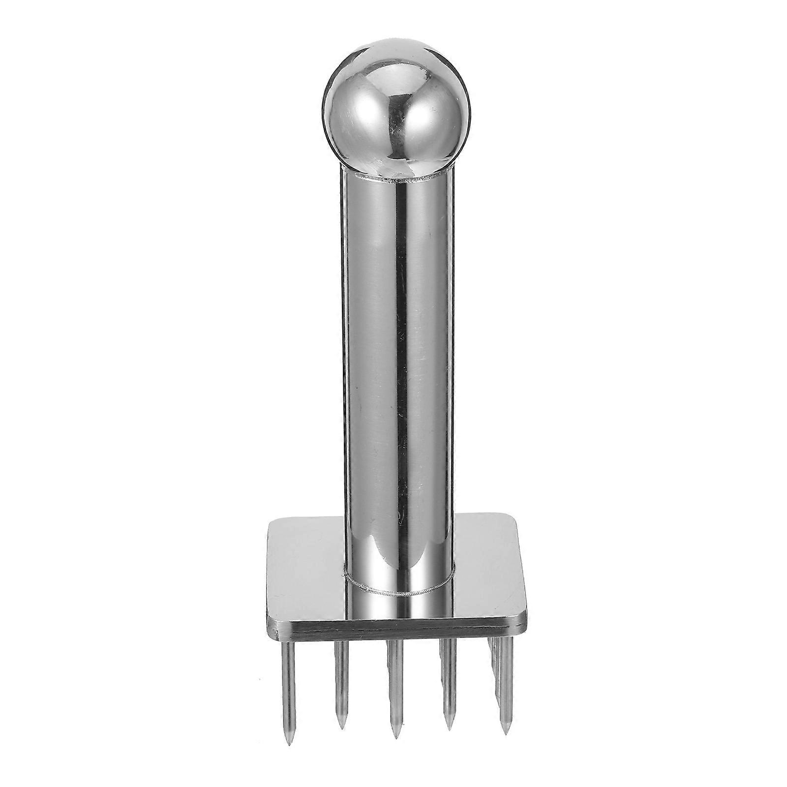 Multi Purpose Meat Tool Stainless Steel Meat Pounder With 18 Pin Design For Tenderizing Meat In Various Cooking Occasions 1Set