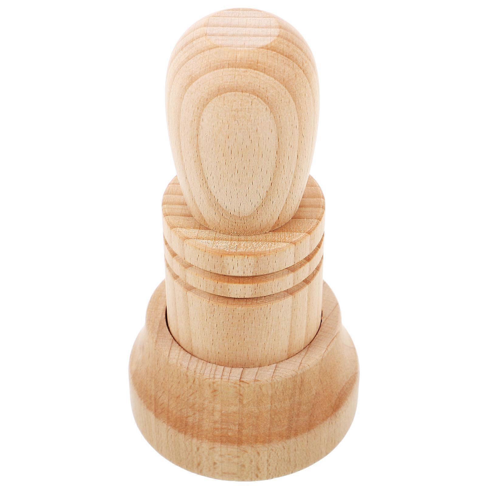 Newspaper Pot Maker Diy Wooden Paper Pot Maker For Seedling Growth Simple Structure Hobbyists 7.4x7.4x13.5cm 1 Set