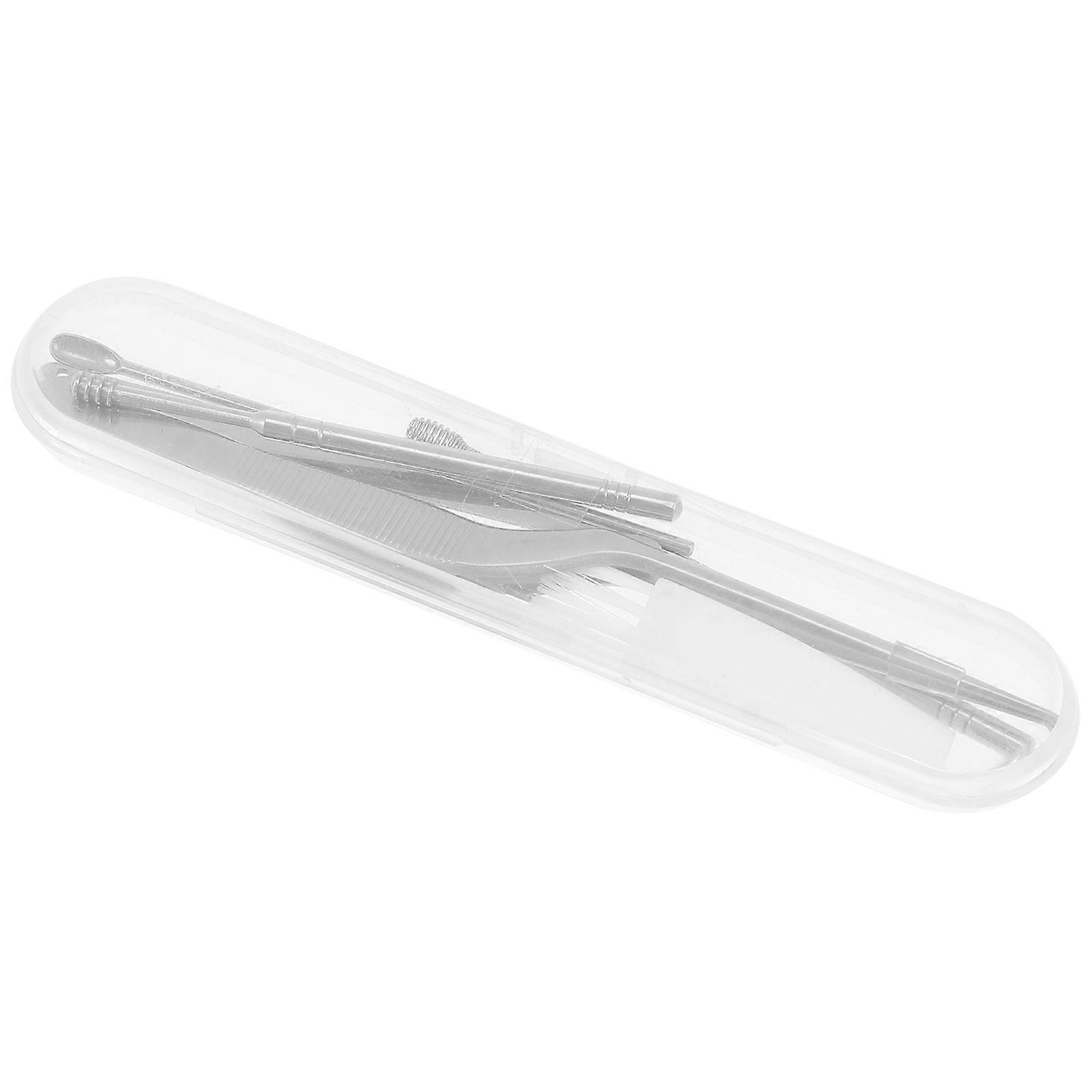 Practical Ear Pick Tools for Home Use Made of Stainless Steel 8 Pieces Silver Small Size Lightweight Portable