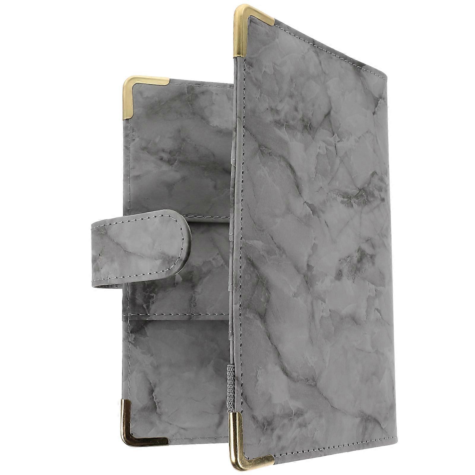 Aesthetic Grey Binder Cover with PU Material for Protective Use and