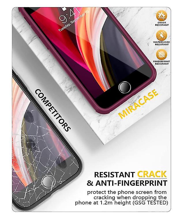 Plus Miracase Iphone Iphone Se Case, Iphone Case [built-in Glass