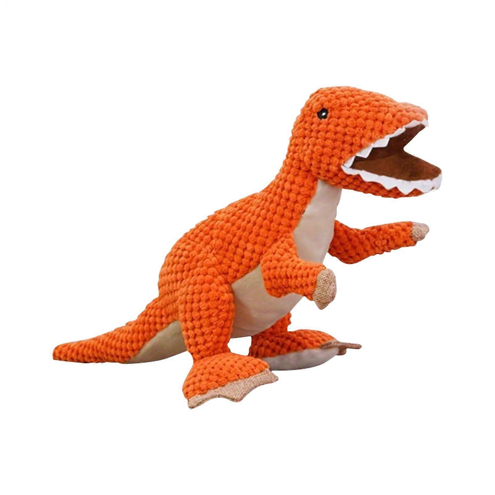 Dog Chew Toy for Teething, Crinkly Chew Toy Animal Shapes Plush  BiteResistant Soft Pet Chew Toys for Playtime Orange