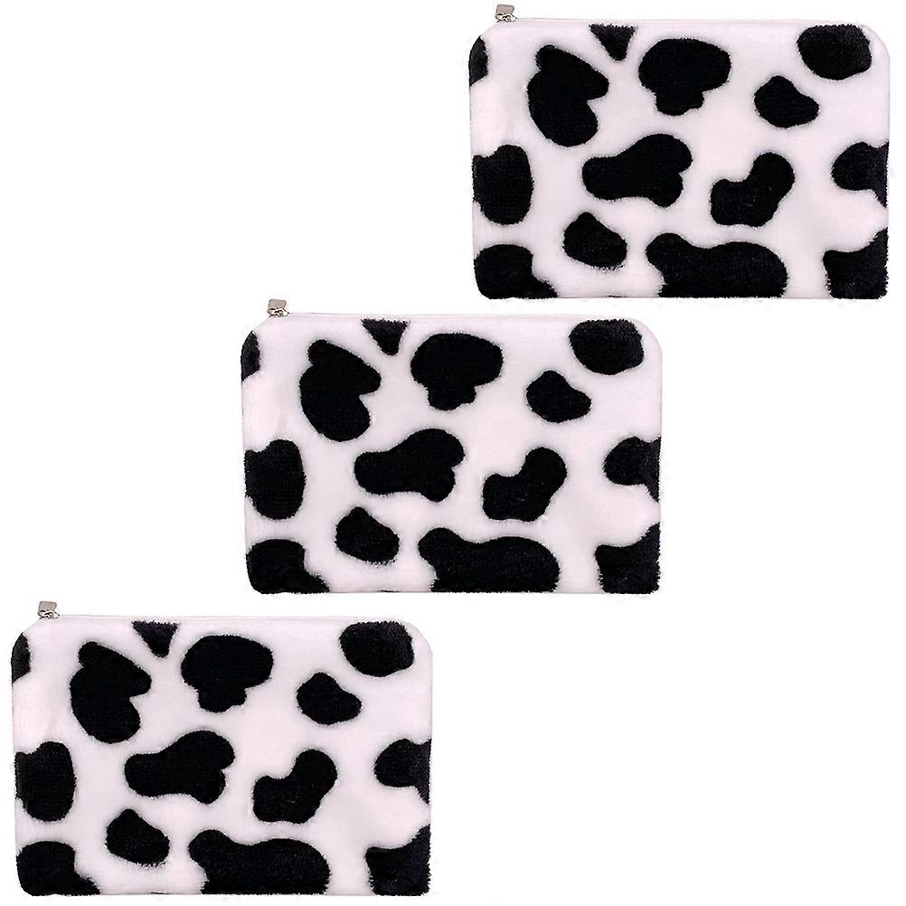 Mini Wallet Portable Change Purse Adorable Design Plush Coin Storage Bag 17x11x1 Cm 3Pcs