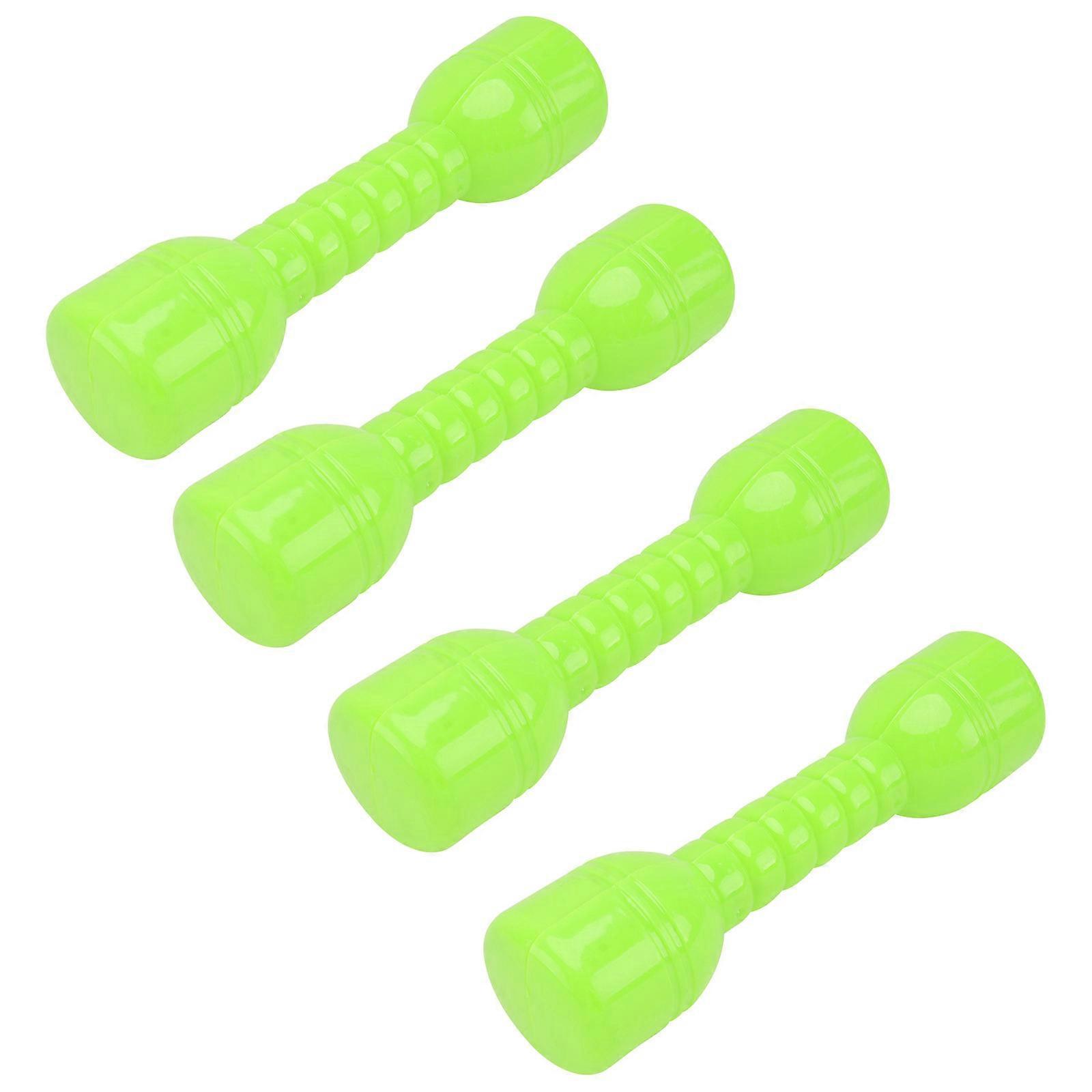 4pcs Ergonomic Plastic Dumbbells for Morning Exercise, Hand Weights for Kindergarten Fitness and Fun Activities, Random Color
