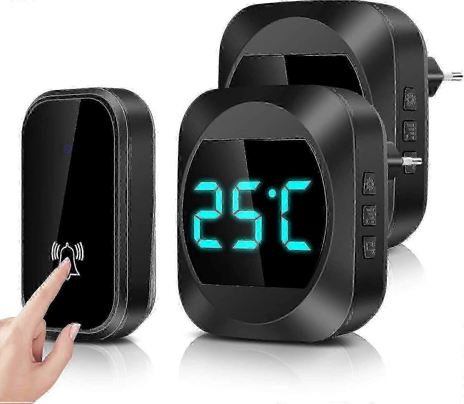 2025 Dernier modèle [aucune pile nécessaire] Sonnette sans fil avec LED