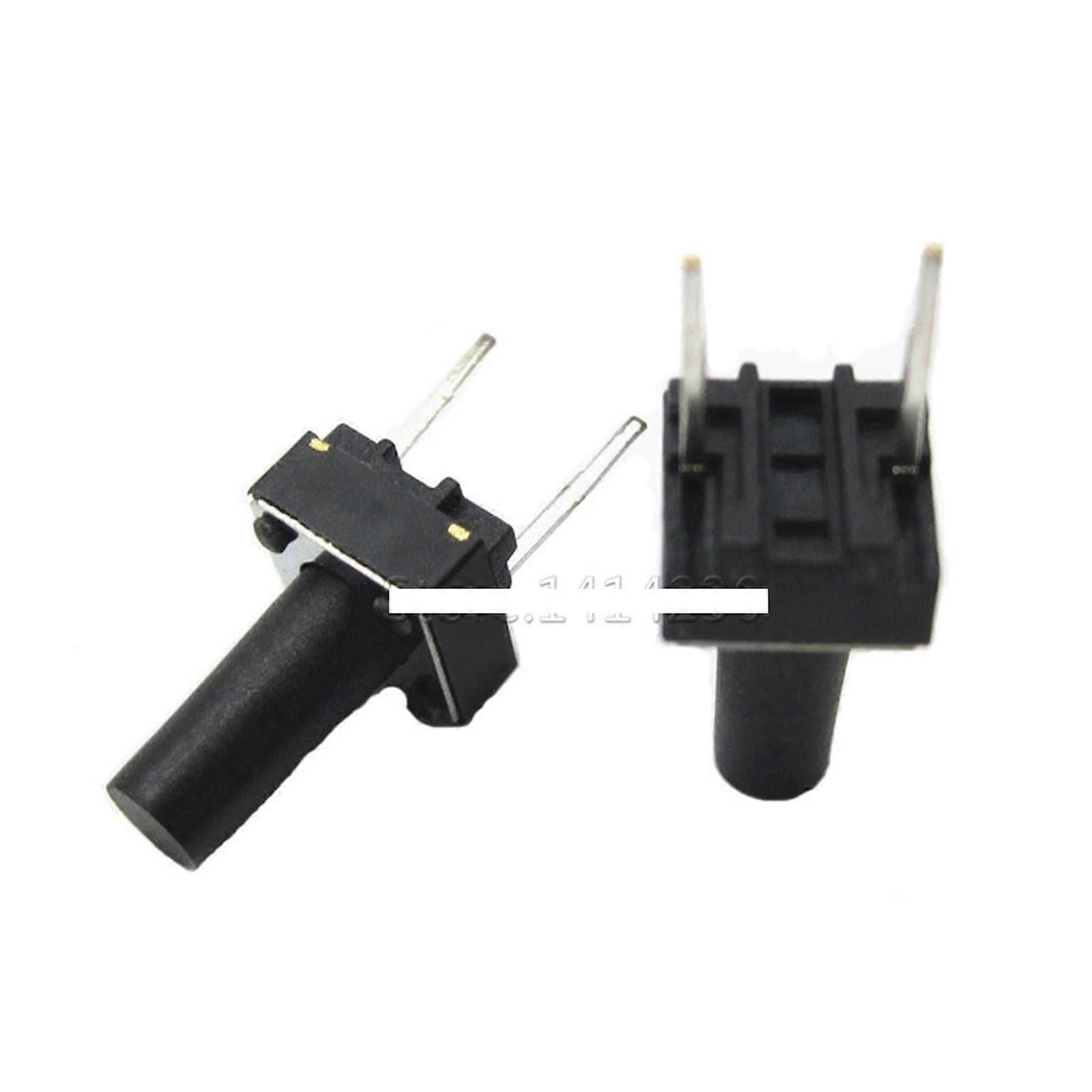 100Pcs 6x6x11mm Tactile Switch Momentary Tact Switch with Middle Pin 2 Pins for PCB Applications