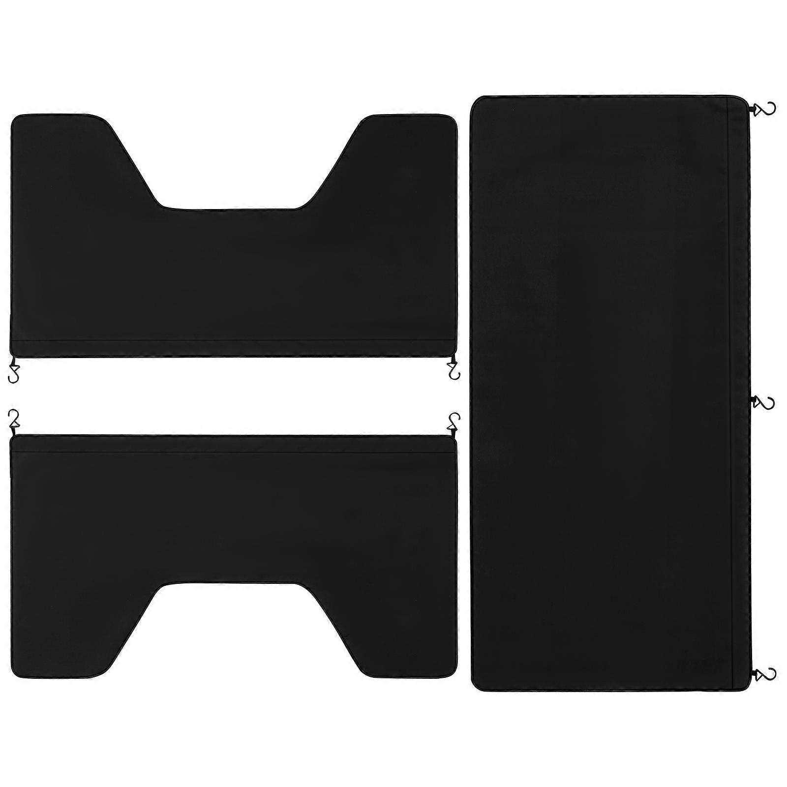 Automotive Mechanic Work Mat Set with PU Covers and Hooks for Vehicle Repair Protection Against Rain and Debris