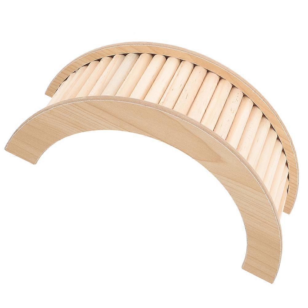 Wooden Climbing Bridge for Hamsters and Guinea Pigs – Smooth, Safe, Durable Ladder for Cage Play, Exercise, and Enrichment Activities