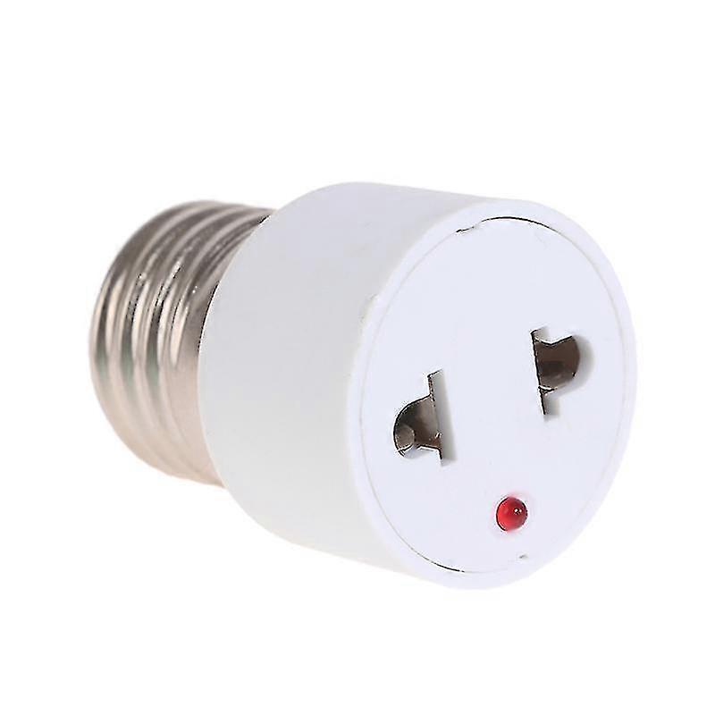 ABS E27 adapter for screw bulb base with EU plug