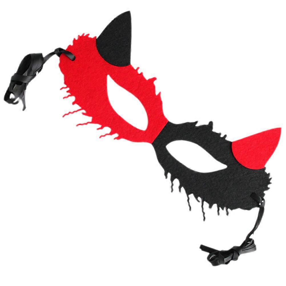 Halloween Eye Mask Multi for Decoration Felt Cloth with Versatile Use and Fox Masquerade Features